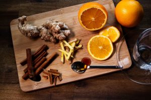Ingwer-Orangen Tee Zutaten