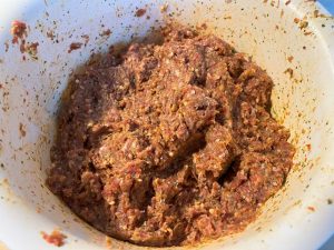 Hackfleisch für die Köfte