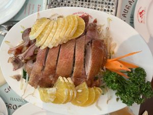 Geröstete Ente mit frischen Orangen 