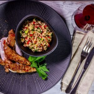 Teller mit Lammfilet orientalische Art. Rezept von Foodista-Hannover