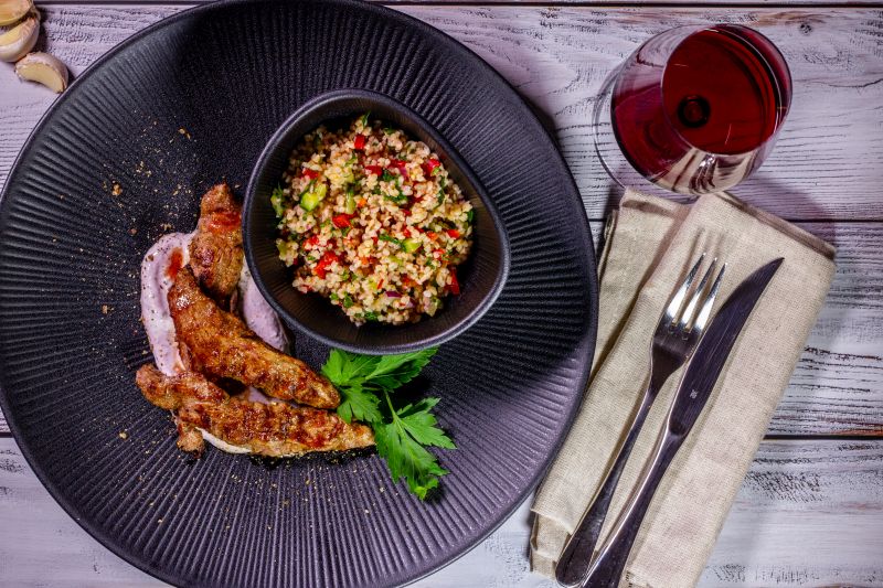 Teller mit Lammfilet orientalische Art. Rezept von Foodista-Hannover